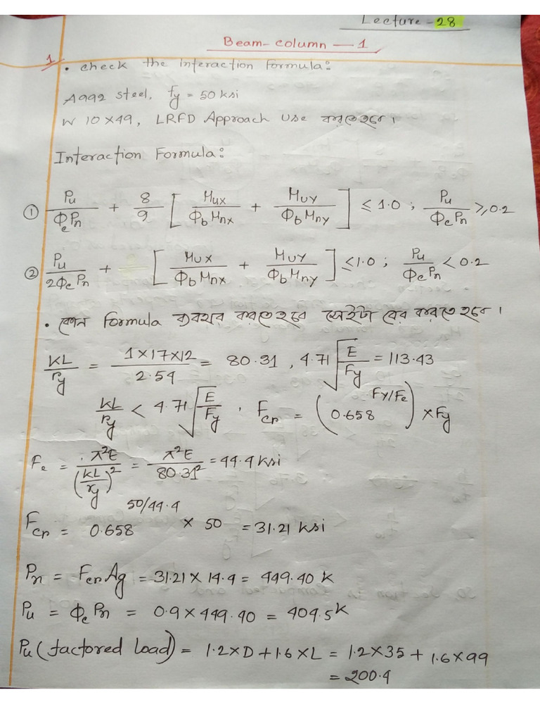 Beam Column Pdf