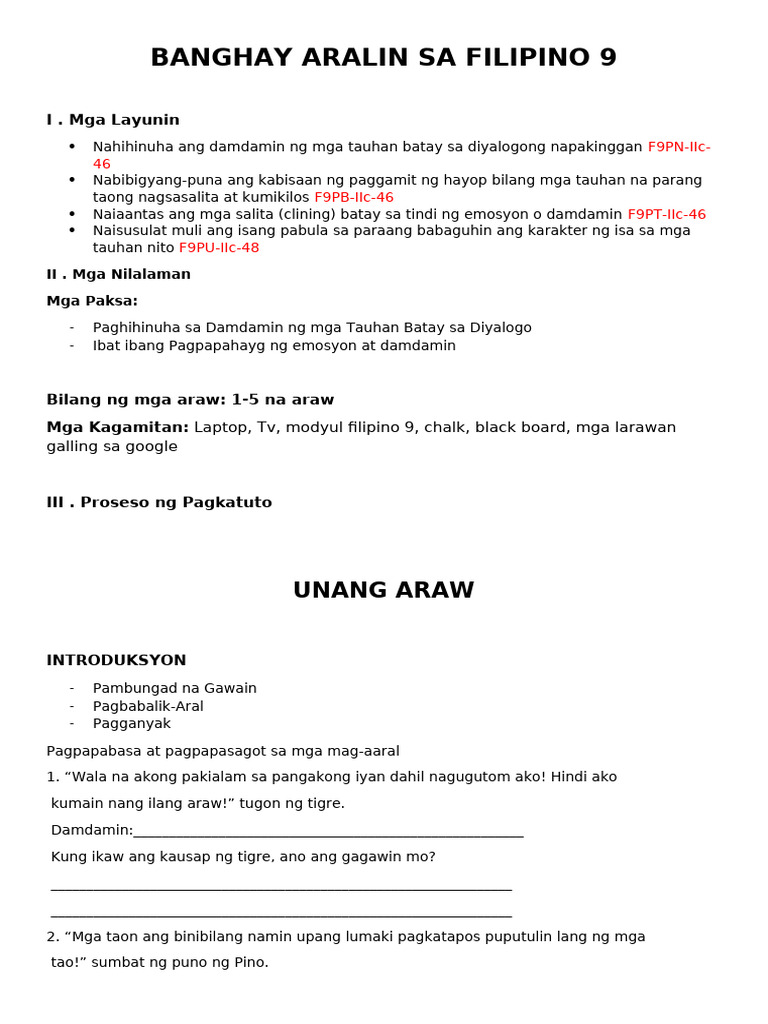 Pabula 1 | PDF