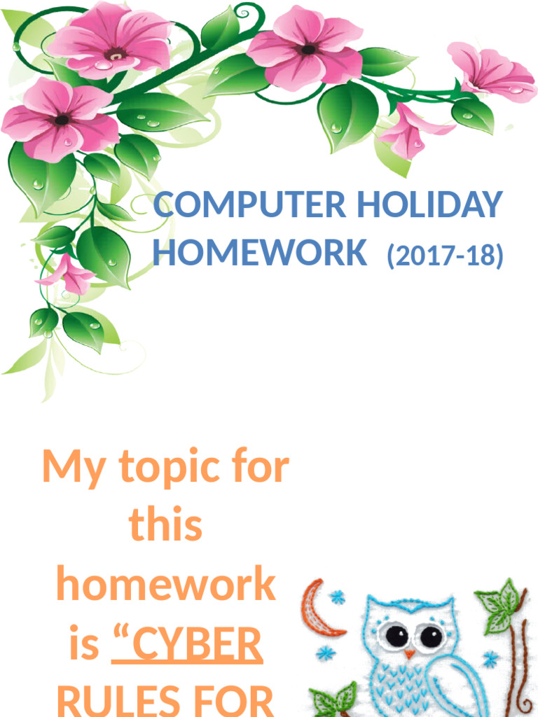Computer PPT HHW | PDF