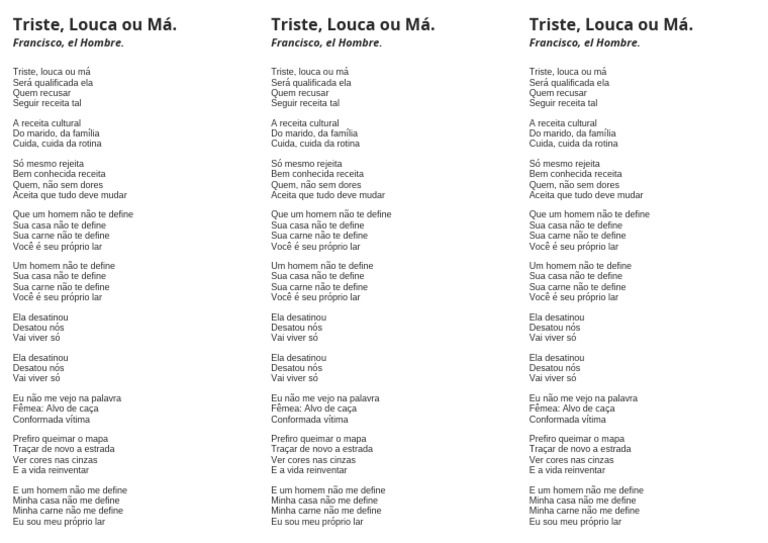 Triste, louca ou má | PDF