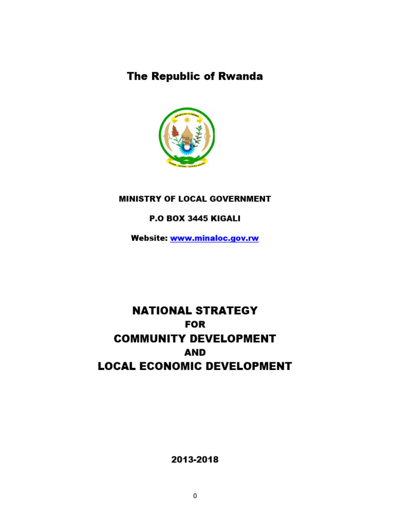 Rwanda Community and Economic Development Strategy | PDF | Economic ...