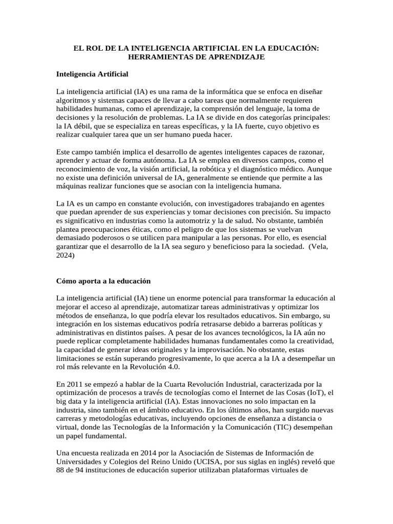 IA en Educación: Transformación y Retos | PDF | Inteligencia artificial ...