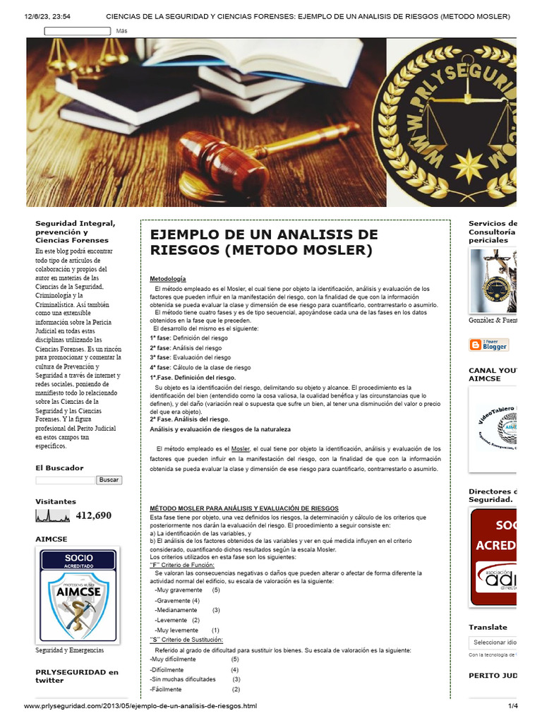 Ciencias de La Seguridad y Ciencias Forenses - Ejemplo de Un Analisis ...
