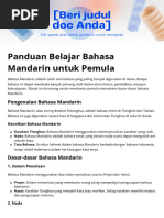 Panduan Belajar Bahasa Mandarin Dasar Pdf