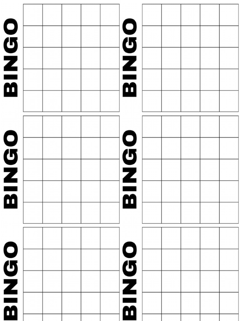 Bingo Carton PDF