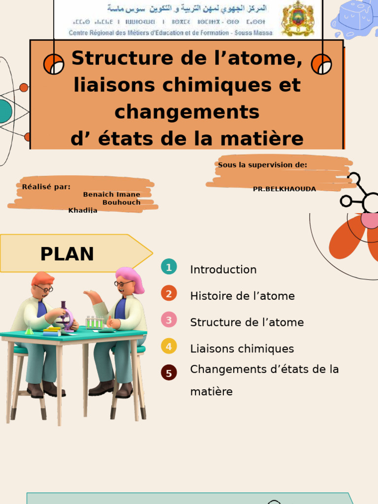 Structure et Histoire de l'Atome | PDF | Liaison chimique | Atomes
