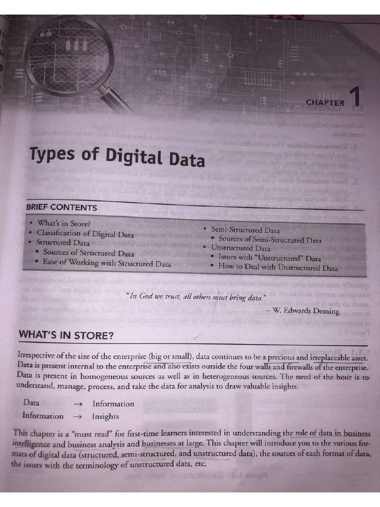 Unit 1 Classification of Big Data | PDF