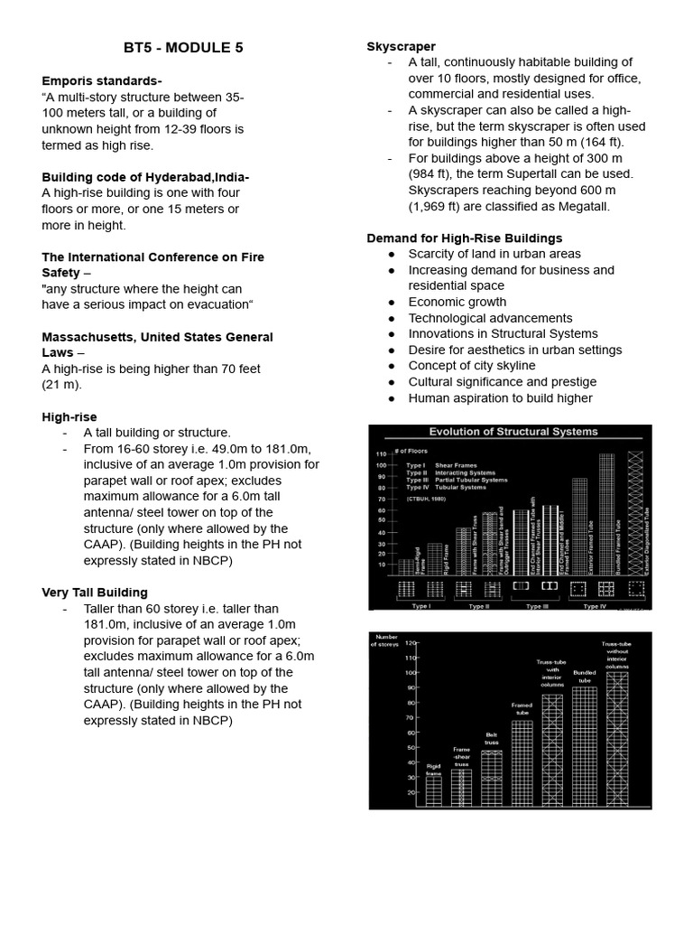 High-Rise Building Standards and Systems | PDF | Concrete | Truss