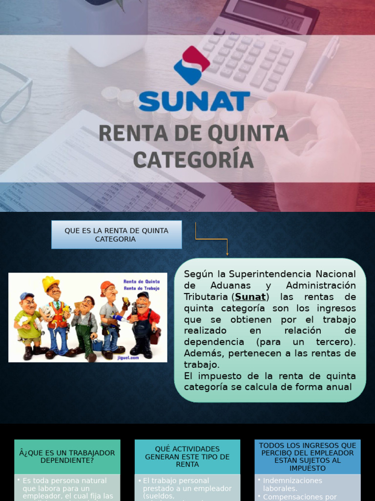 Renta de Quinta Categoría: Guía Completa | PDF | Salario | Pensión