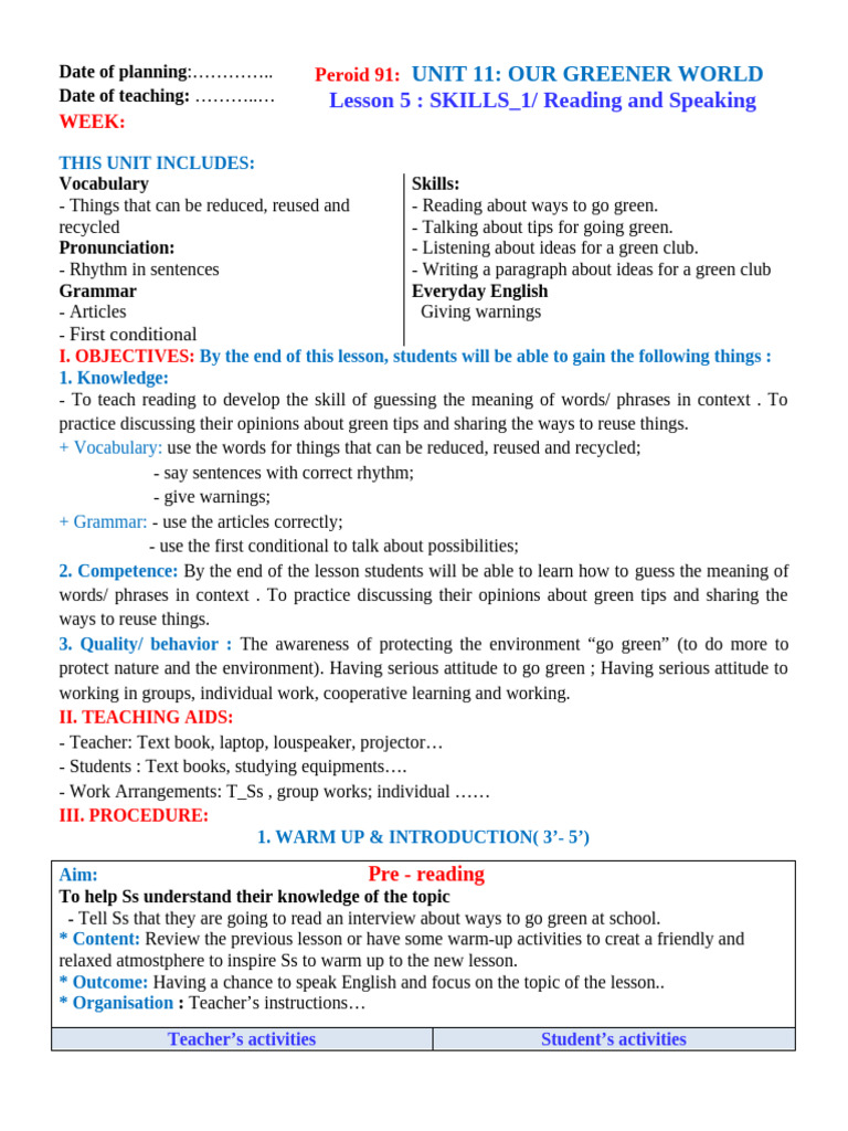 Unit 11 Lesson 5 Skills 1 Pdf Vocabulary Linguistics