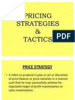 Pricing Strategies & Tactics Guide