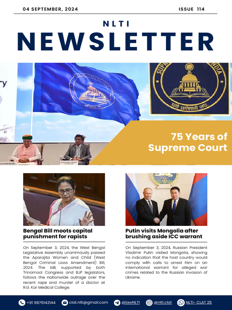 NLTI Newsletter Issue 114 - 4 September, 2024 | PDF | Supreme Court Of ...