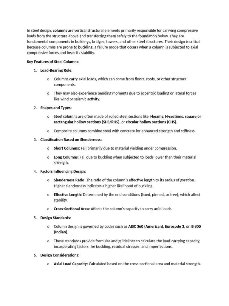 In steel design | PDF | Buckling | Column
