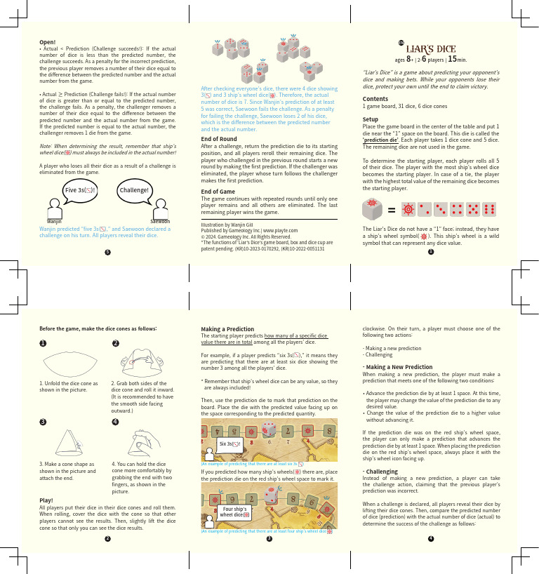 Liar's Dice Game Rules Explained | PDF