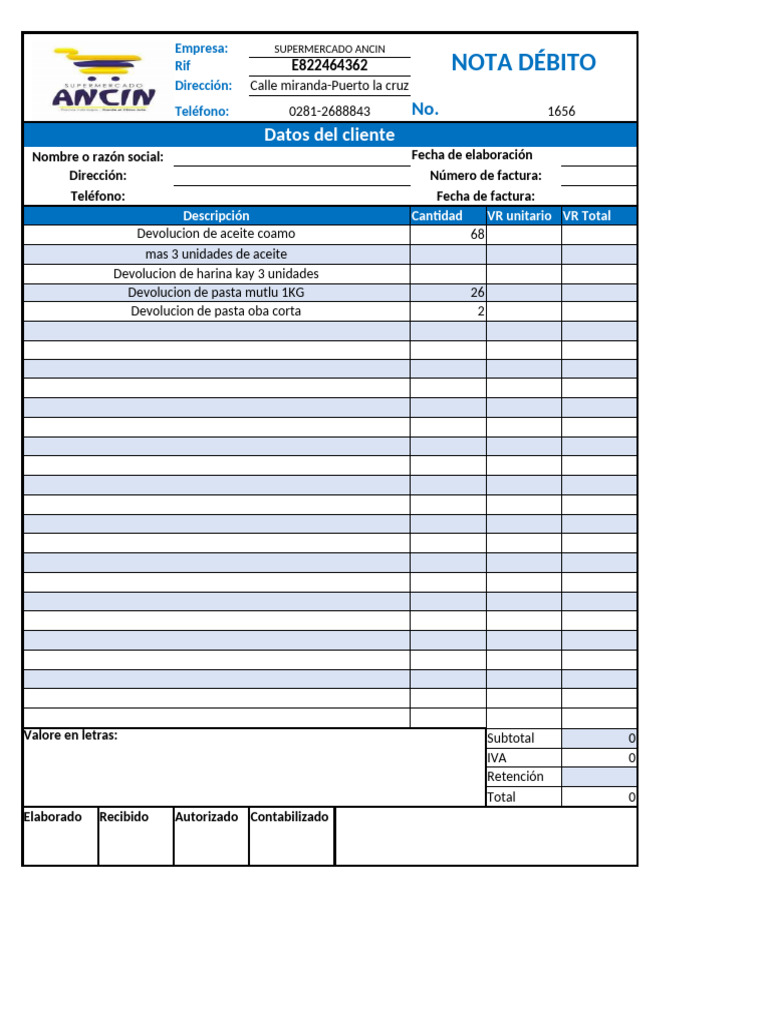 Nota Debito | PDF