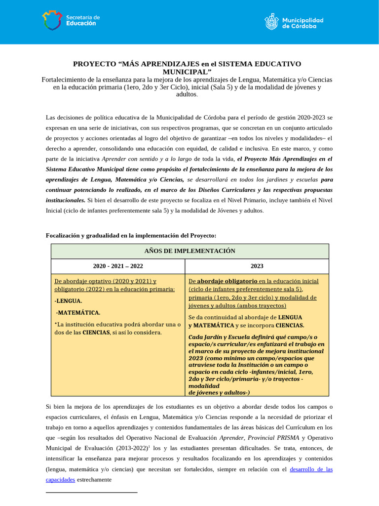 Mas Aprendizajes | PDF | Educación de la primera infancia | Enseñando