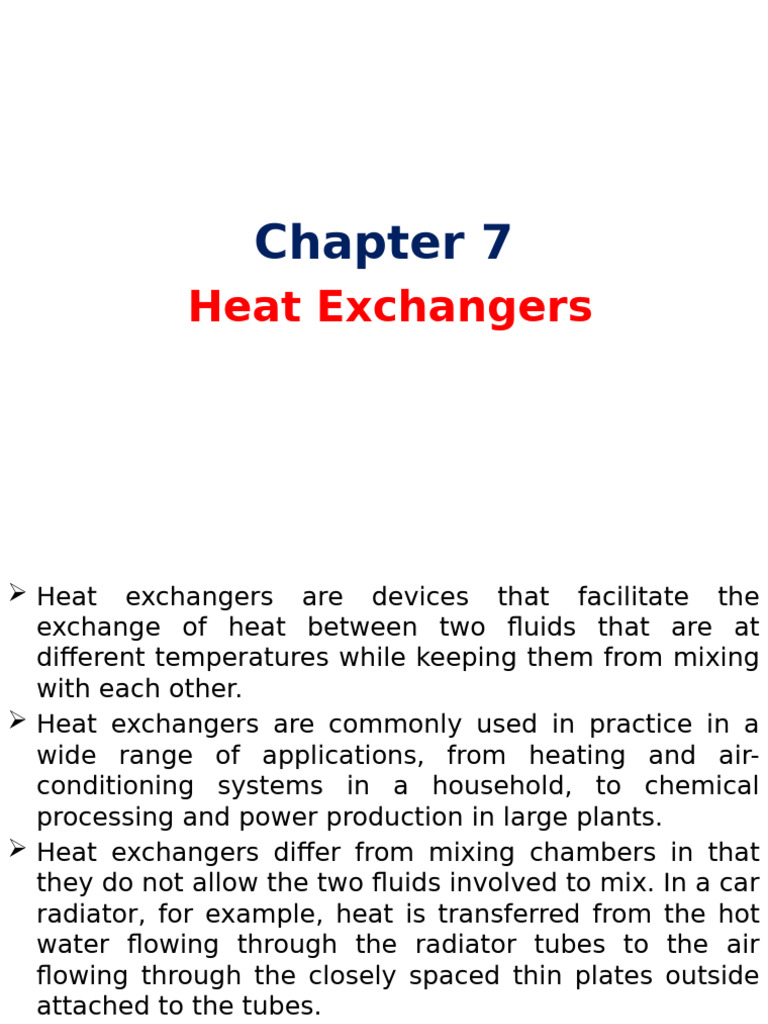Chapter 7 | PDF | Heat Exchanger | Heat Transfer