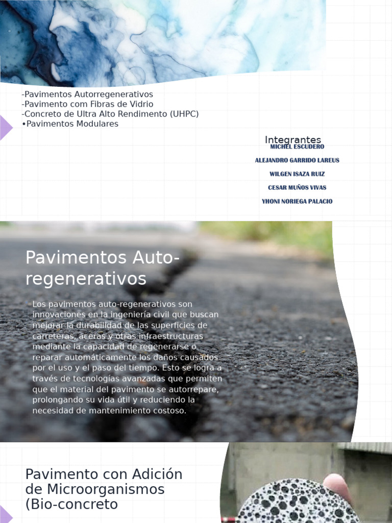 Pavimentos Autorregenerativos Innovadores | PDF | Hormigón | Nanotecnología
