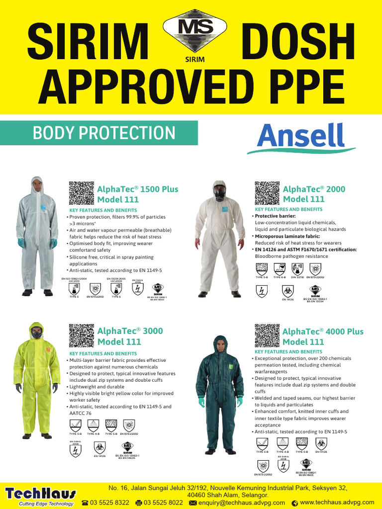 Body Protection Flyer | PDF | Textiles | Materials