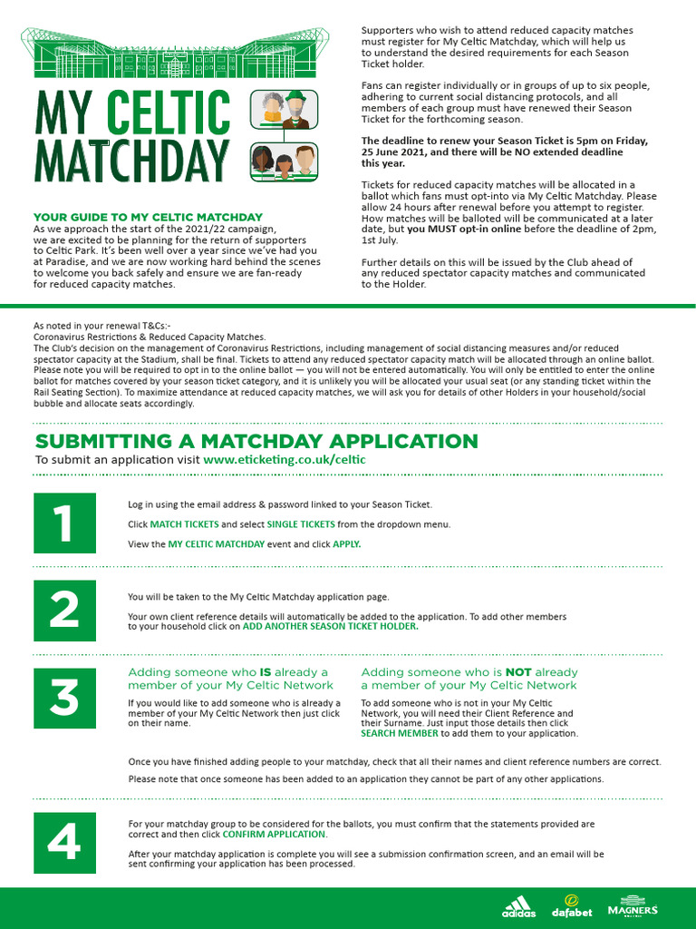 CelticFC My Celtic Matchday Guide | PDF