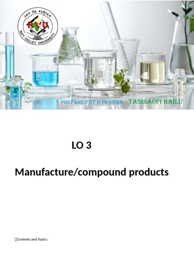 Compounding Lo 3 Pdf Emulsion Colloid