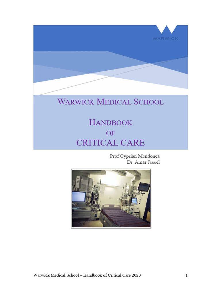 Handbook of Critical Care | PDF | Shock (Circulatory) | Sepsis