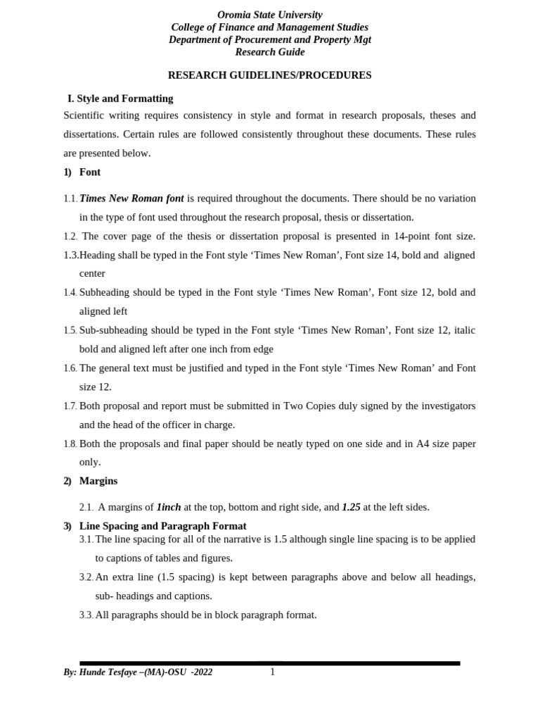 Oromia State University Research Guide | PDF | Data Analysis | Thesis