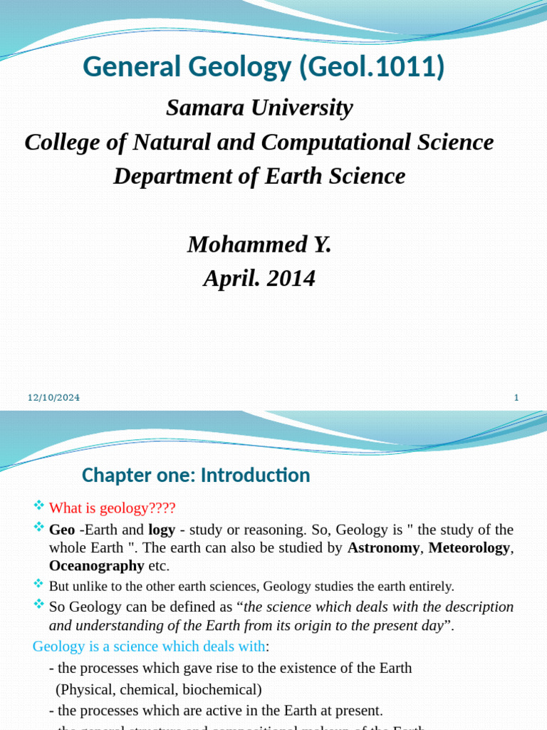 Introduction to General Geology | PDF | Earth Sciences | Geology