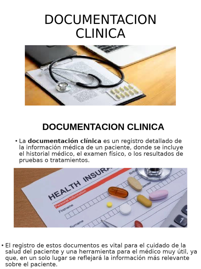 Guía sobre Documentación Clínica y No Clínica | PDF | Historial médico ...