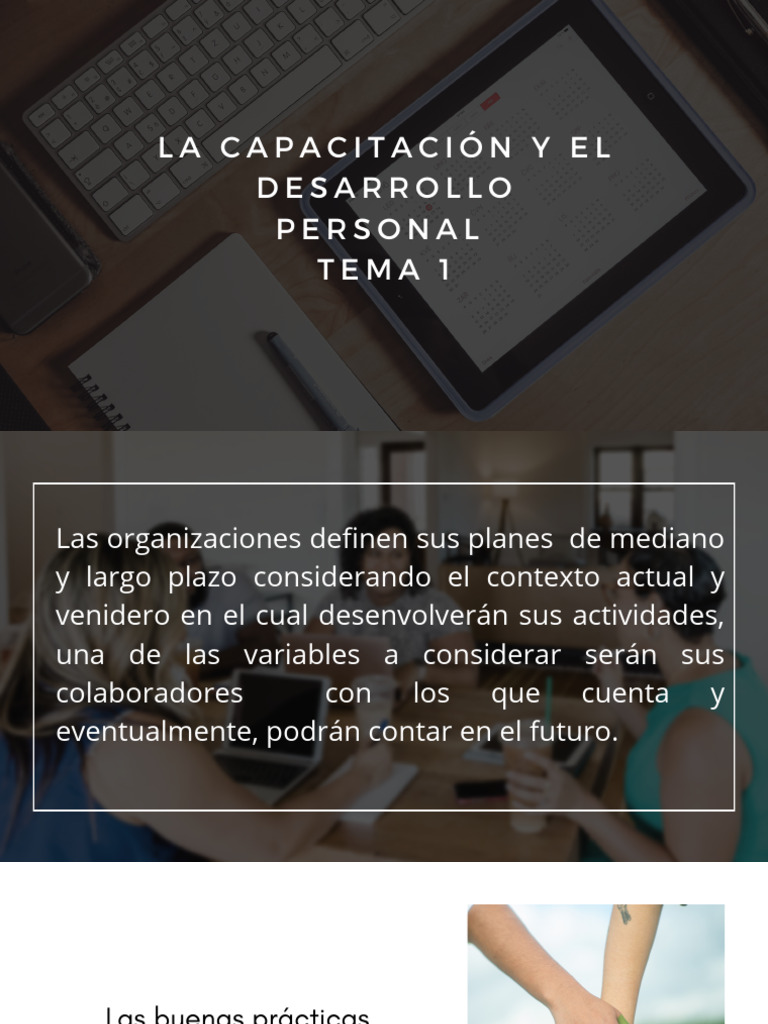 Tema 1 La Capacitación y El Desarrollo Personal | PDF | Gestión de ...
