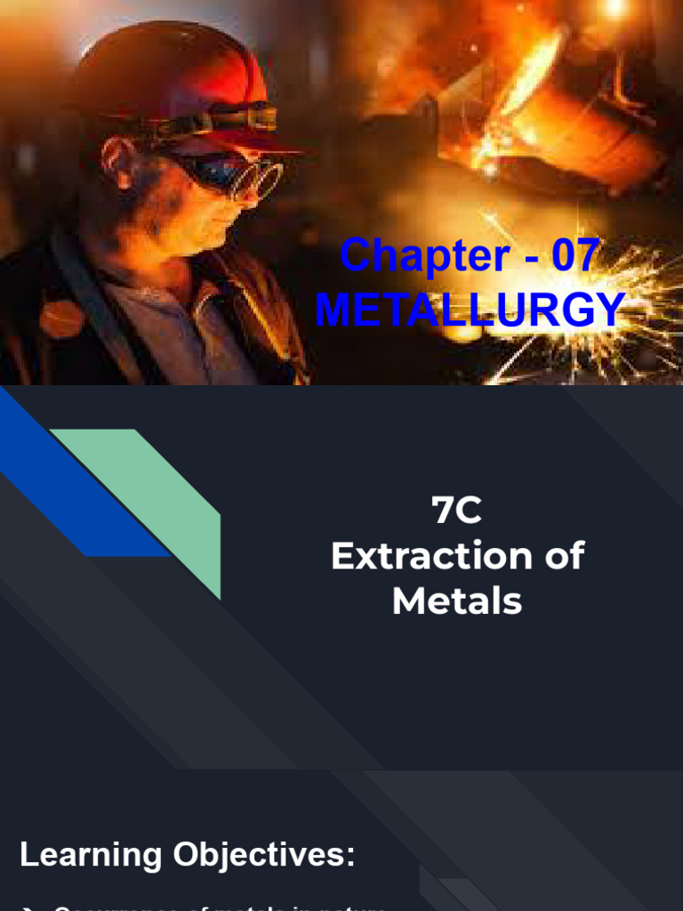 Copy of Ch.7C Metallurgy (Extraction of Metals) | PDF | Ore | Anode
