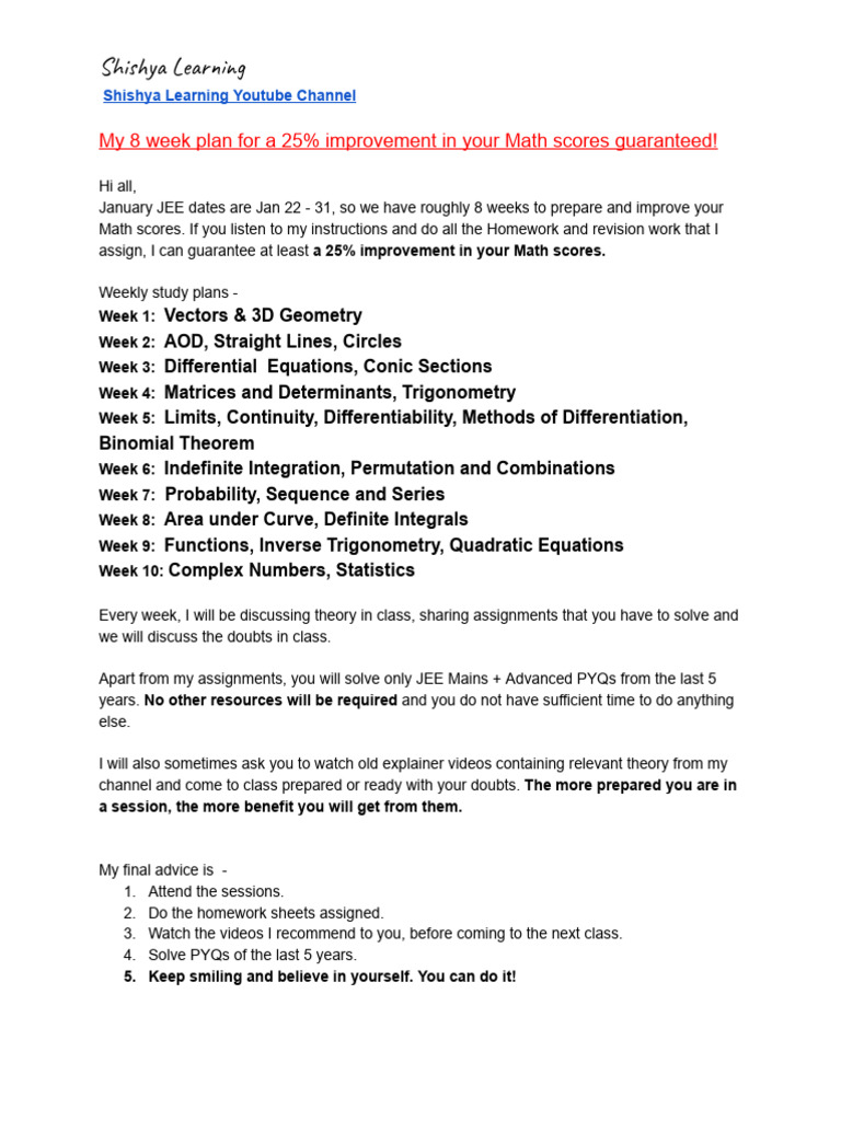 Jee Mains Advanced 2025 Crash Course Pdf