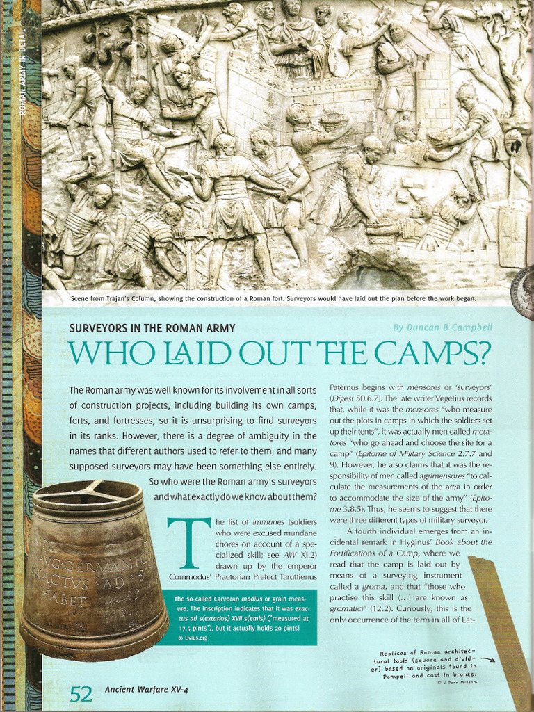 Roman Army Surveyors Explained | PDF | Ancient Rome | Military Of ...