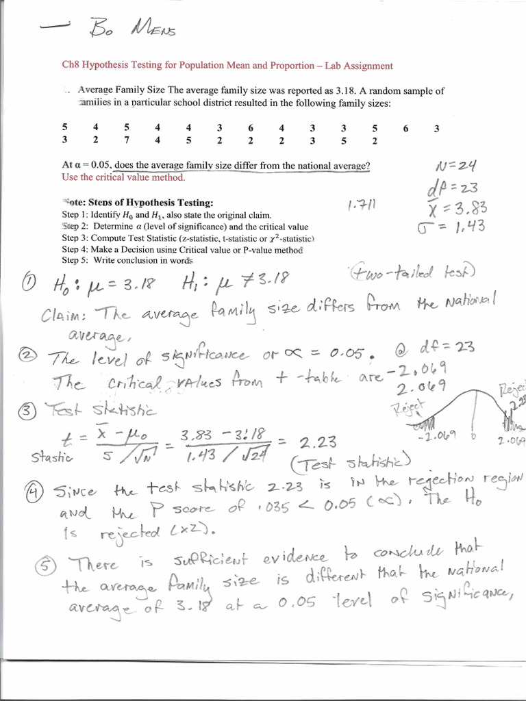 Chapter 8 Homework - Part 2 | PDF