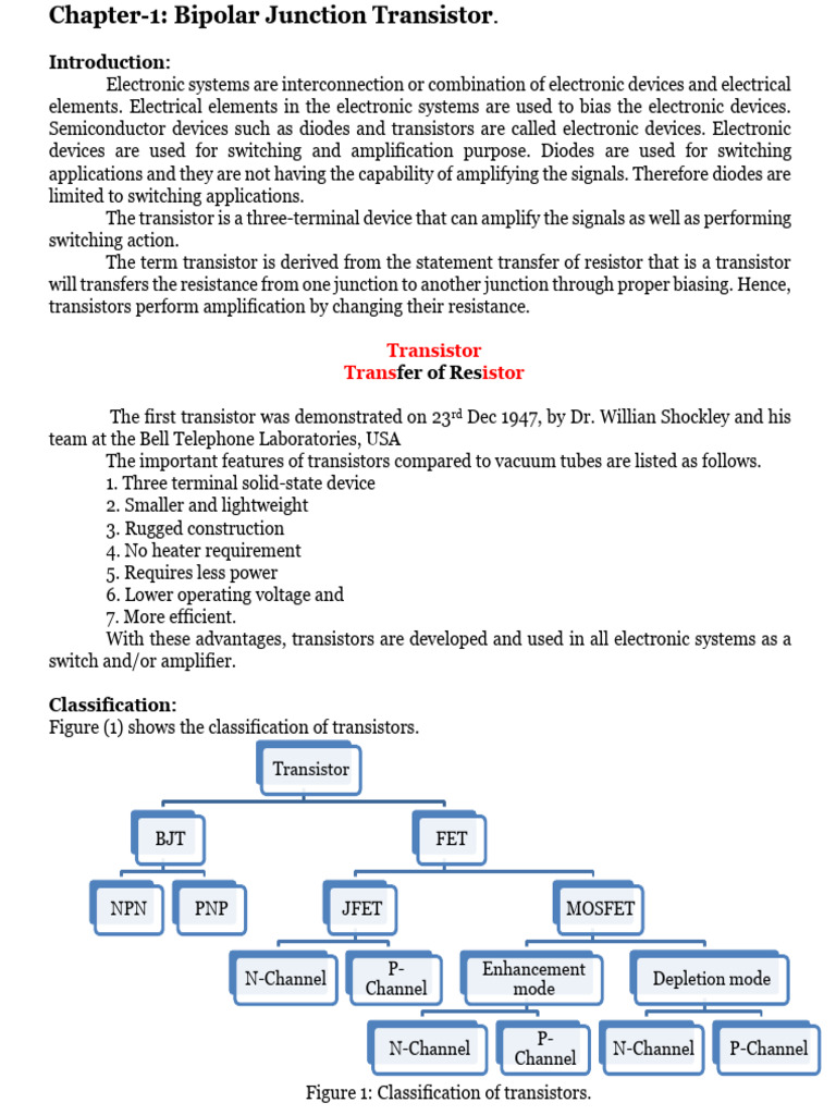 Electronics (Transistor Part) | PDF | Bipolar Junction Transistor ...