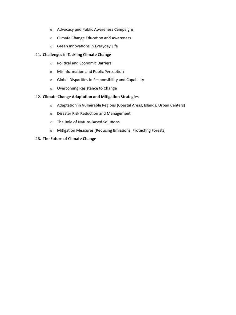 Climate Change Advocacy & Solutions Guide | PDF