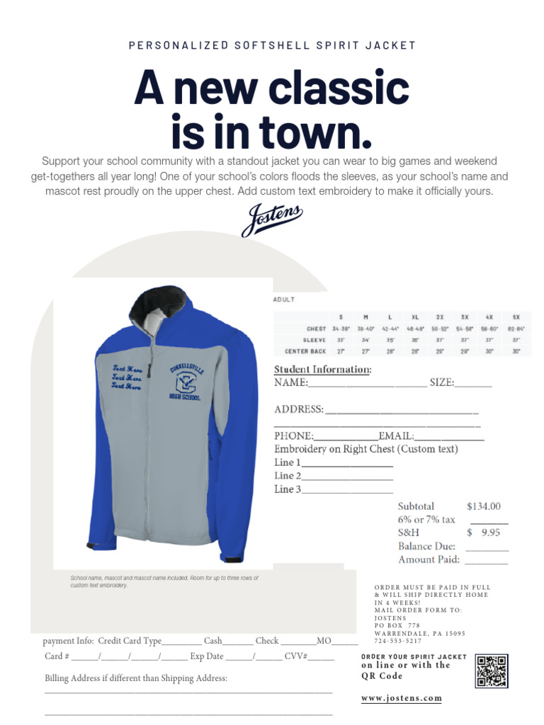 Order Personalized Spirit Jackets | PDF
