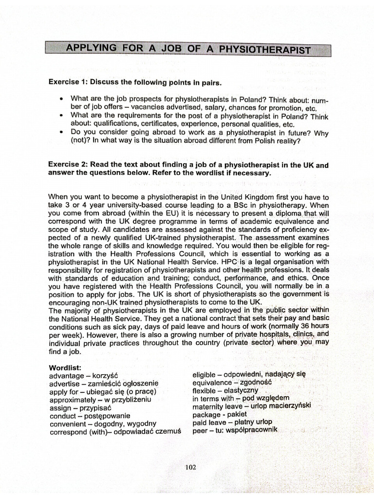 Applying For A Job | PDF