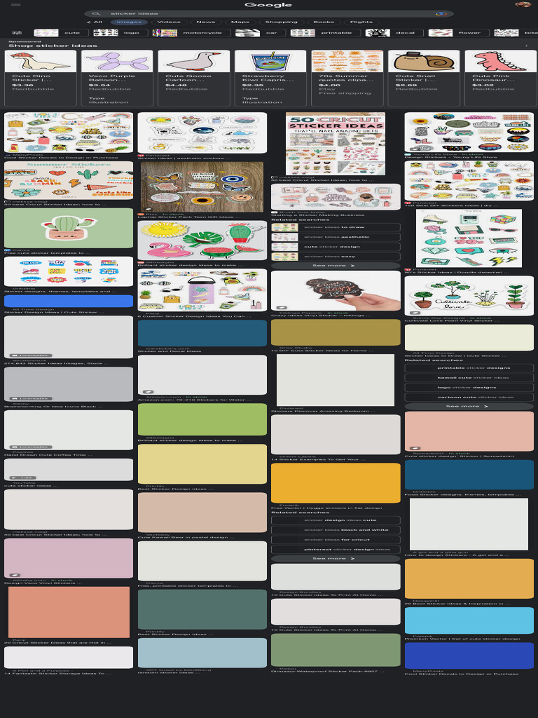 Cute Sticker Ideas for Creatives | PDF