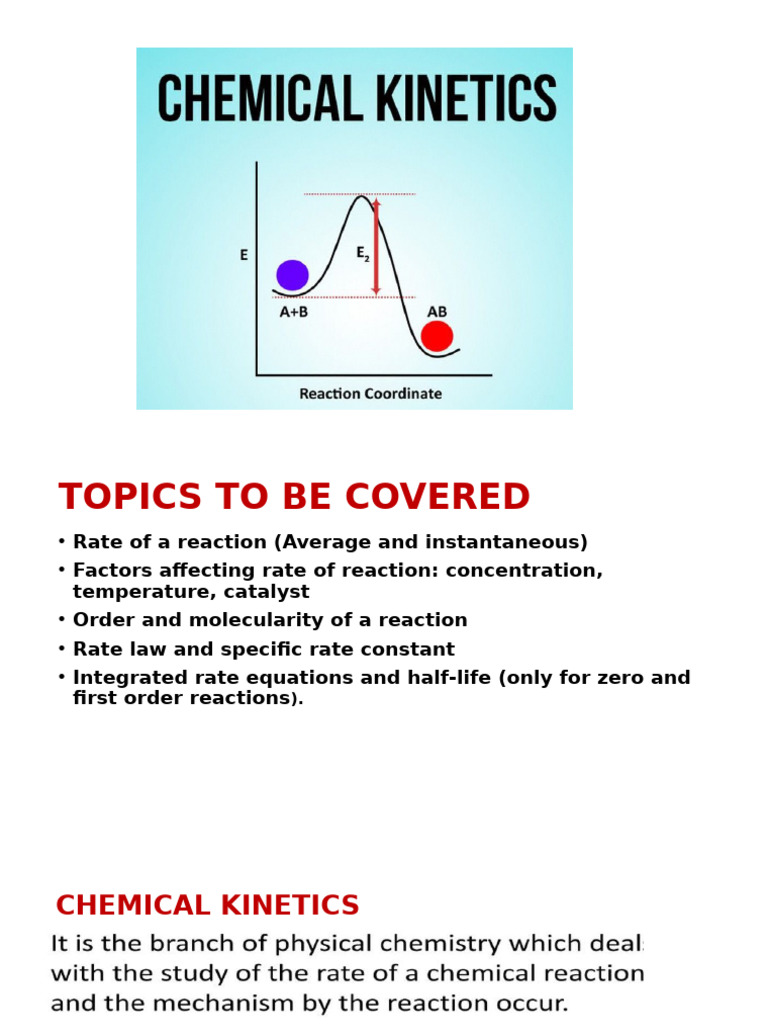 Chemical Kinetics Final | PDF | Reaction Rate | Chemical Kinetics