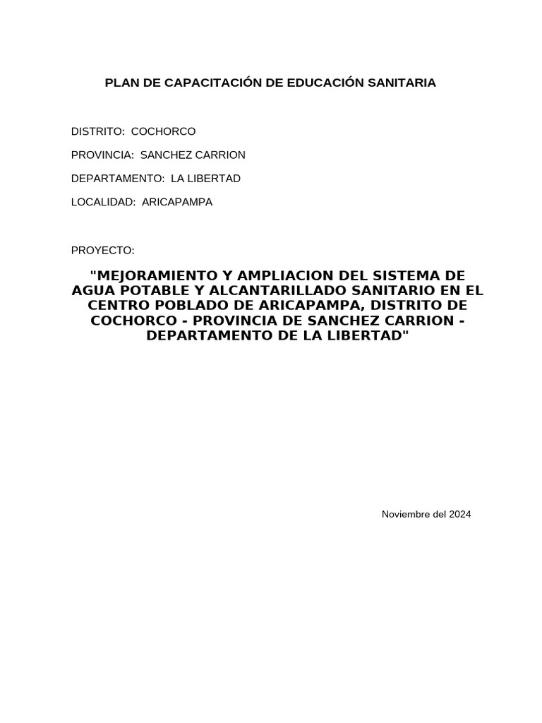 Capacitación en Educación Sanitaria | PDF | Aprendizaje | Igualdad de ...