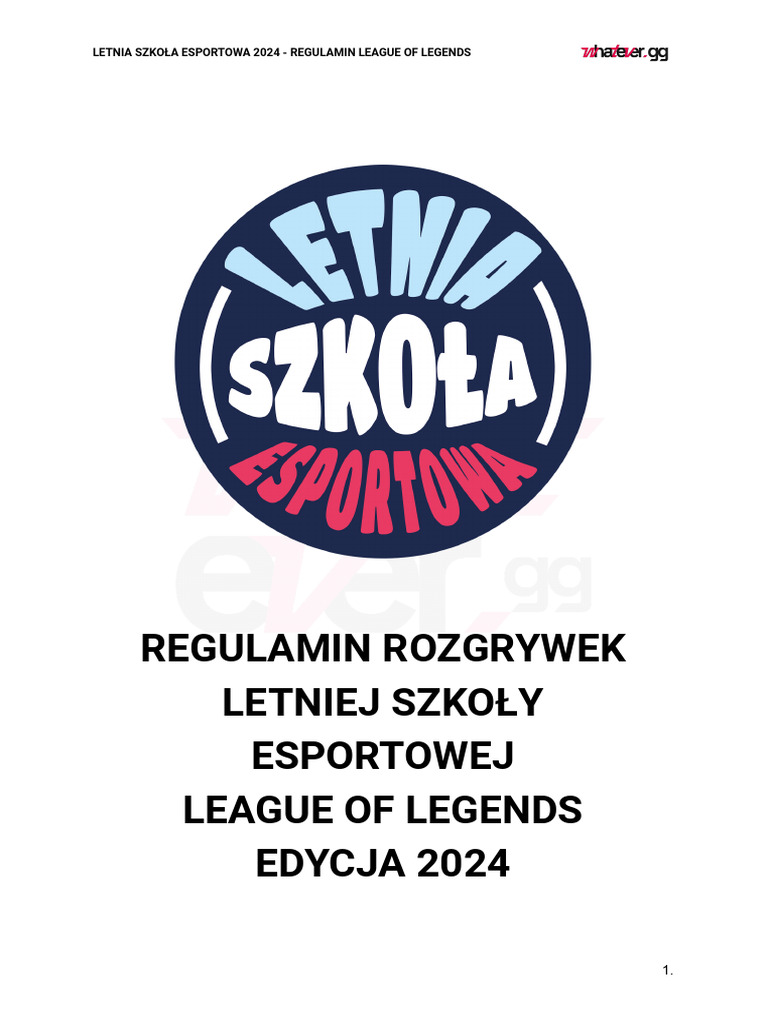 (Lse) Rulebook League of Legends 2024 | PDF