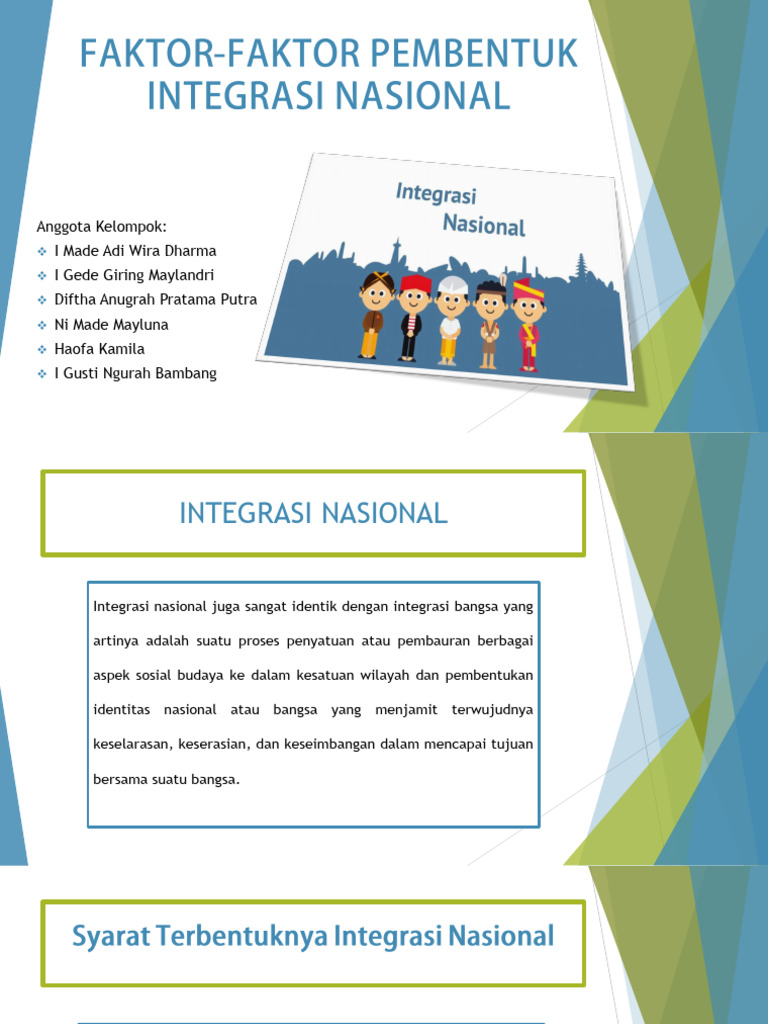 FaktorFaktor Pembentuk Integrasi Nasional PDF