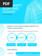 Monotheistic Religions Comparison Table | PDF | Monotheism | God
