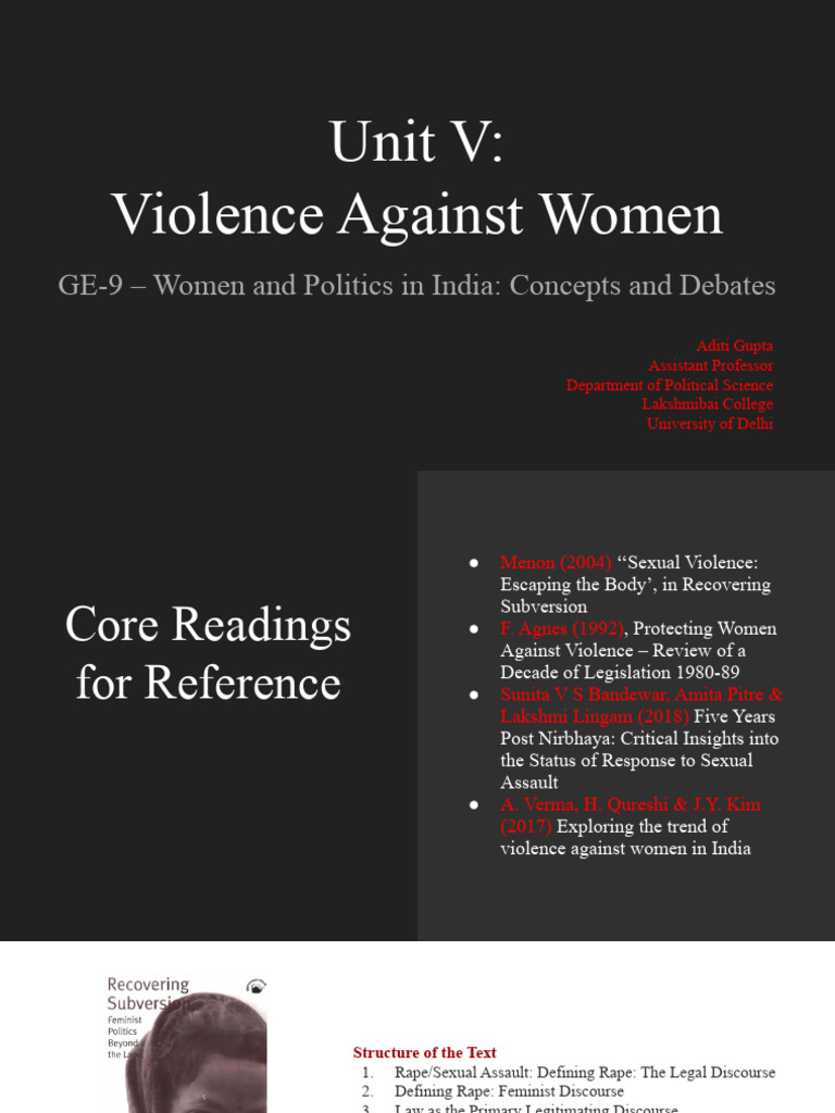 Violence Against Women in India: Insights | PDF | Crimes | Crime & Violence