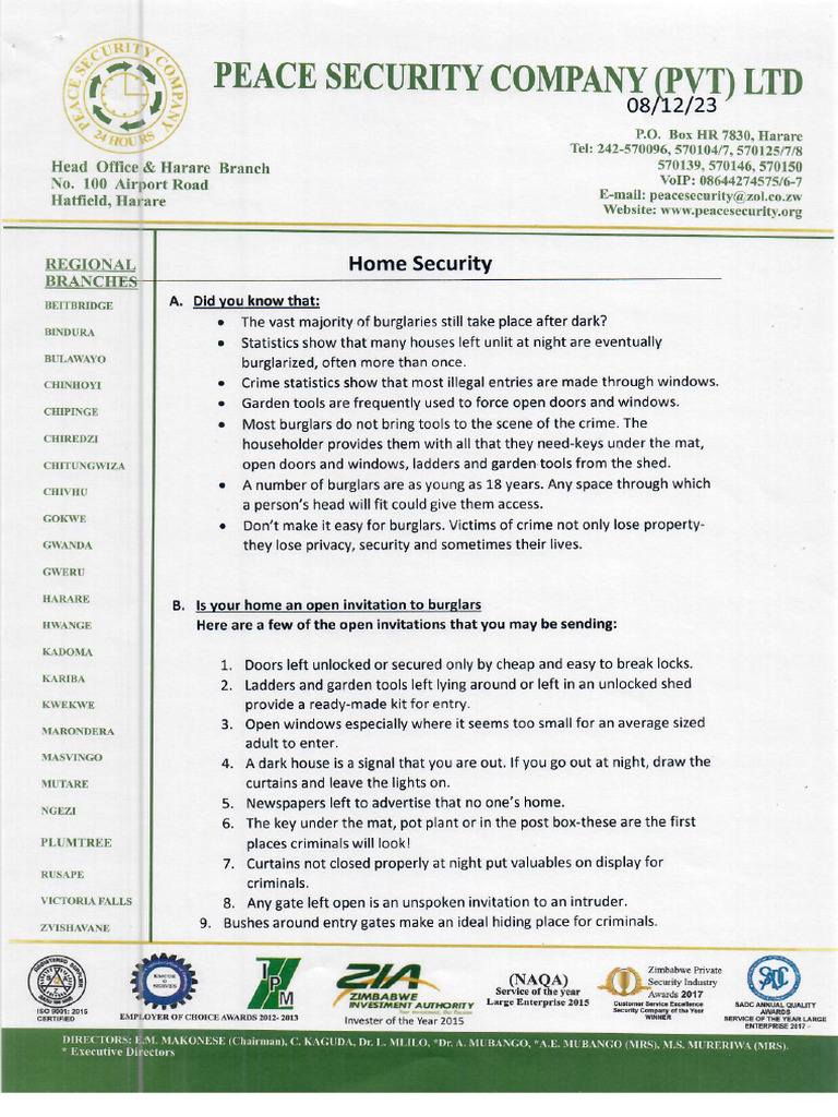 Home Security | PDF