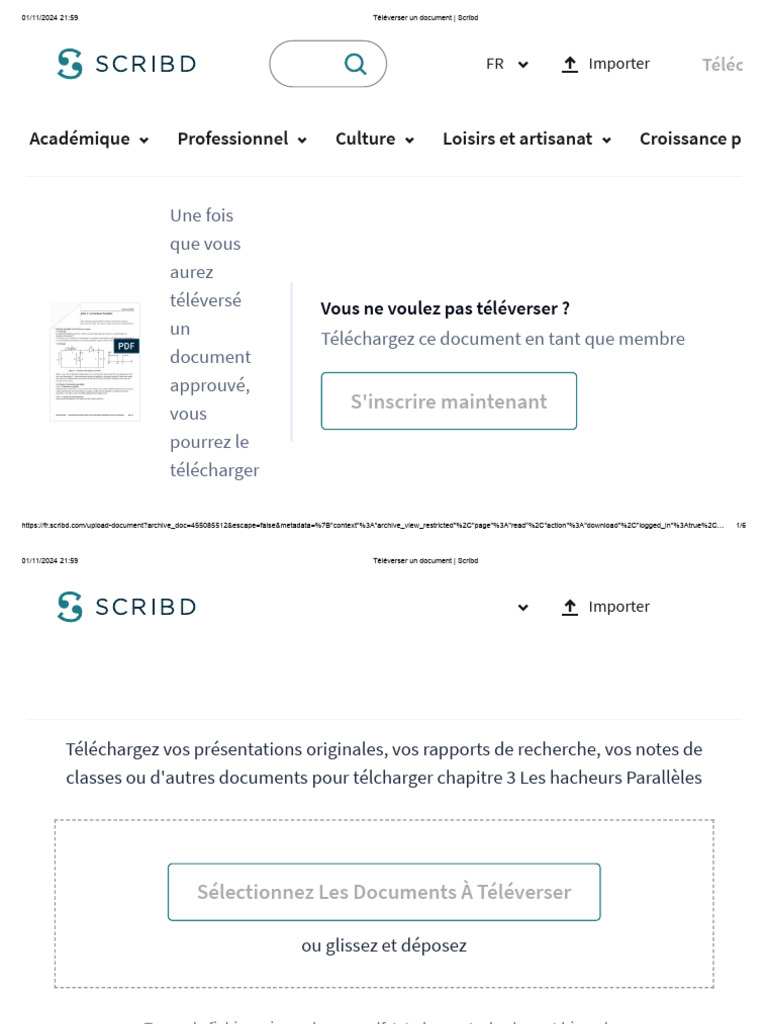 Téléversez vos documents sur Scribd | PDF | Internet | Internet et Web