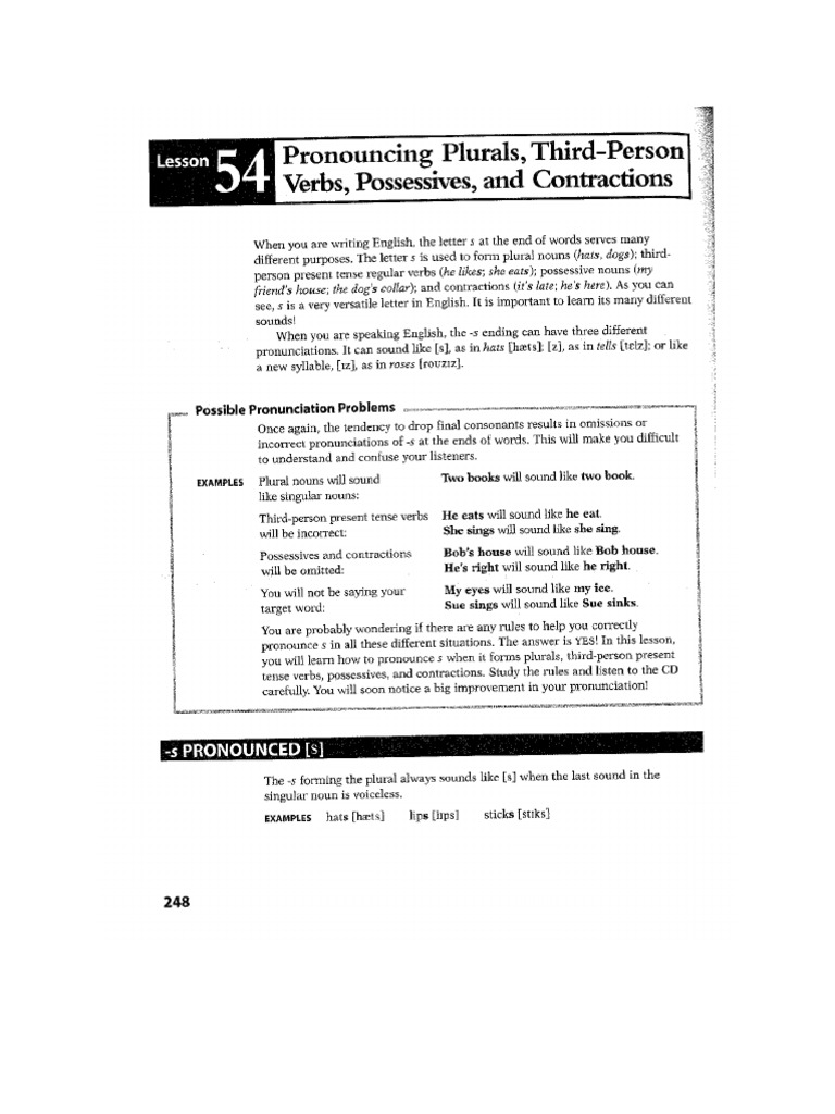 PMS+Unit+54+ S+endings | PDF