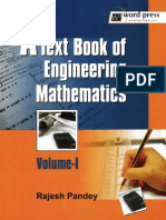 Text Book of Engineering Mathematics. Volume I