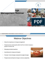 Effective Change Management Webinar: November 2010